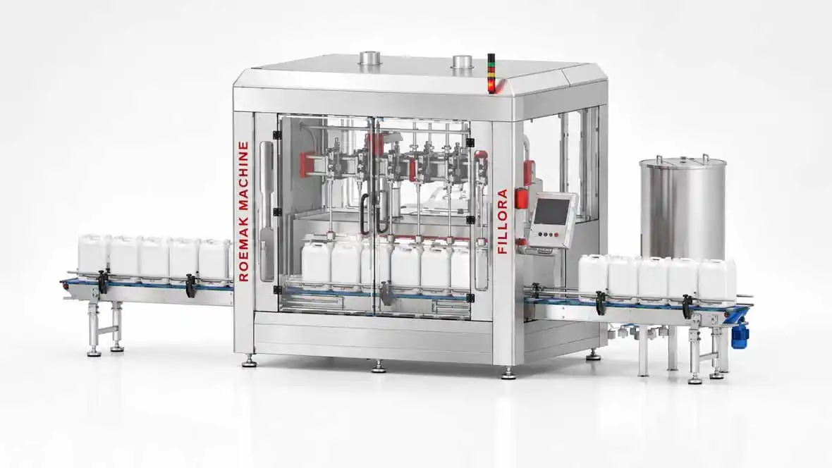 Fillora Serisi RMK-FL703 flowmetreli sıvı dolum makinası