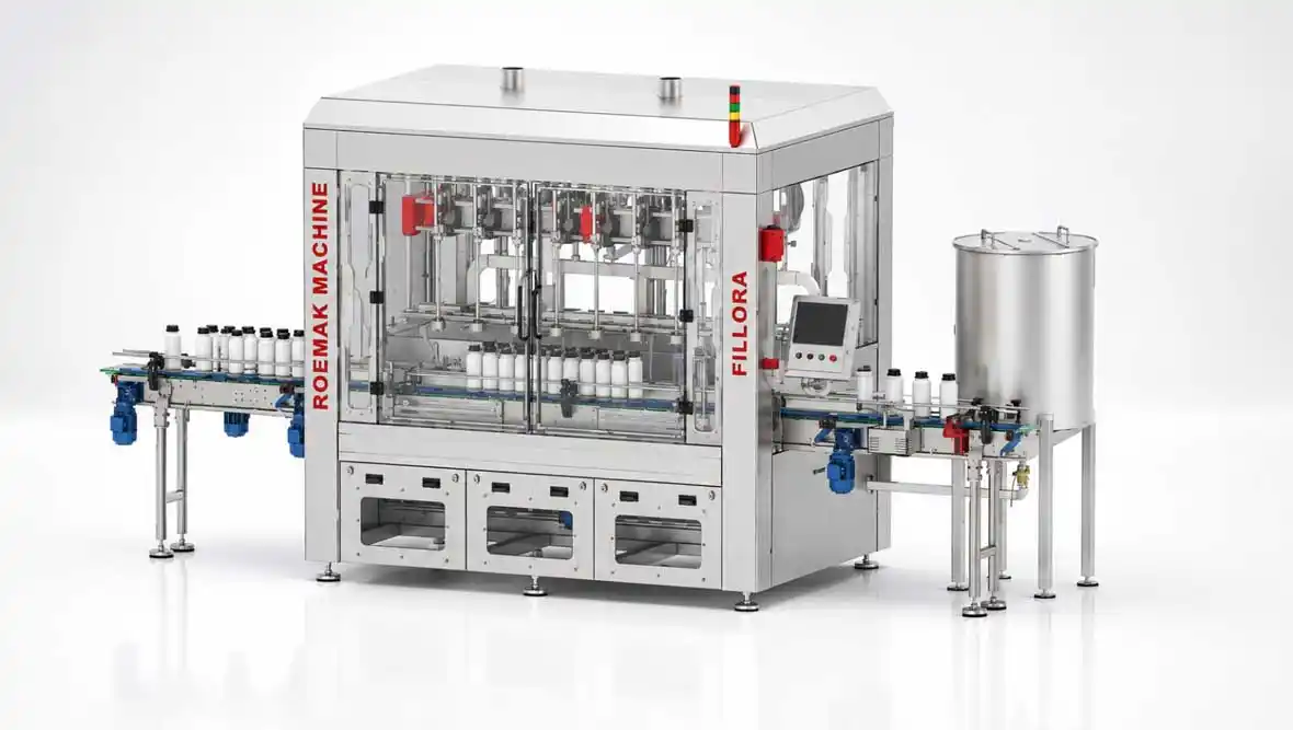 Fillora RMK-FLX901 çift sıra flowmetreli sıvı dolum makinası